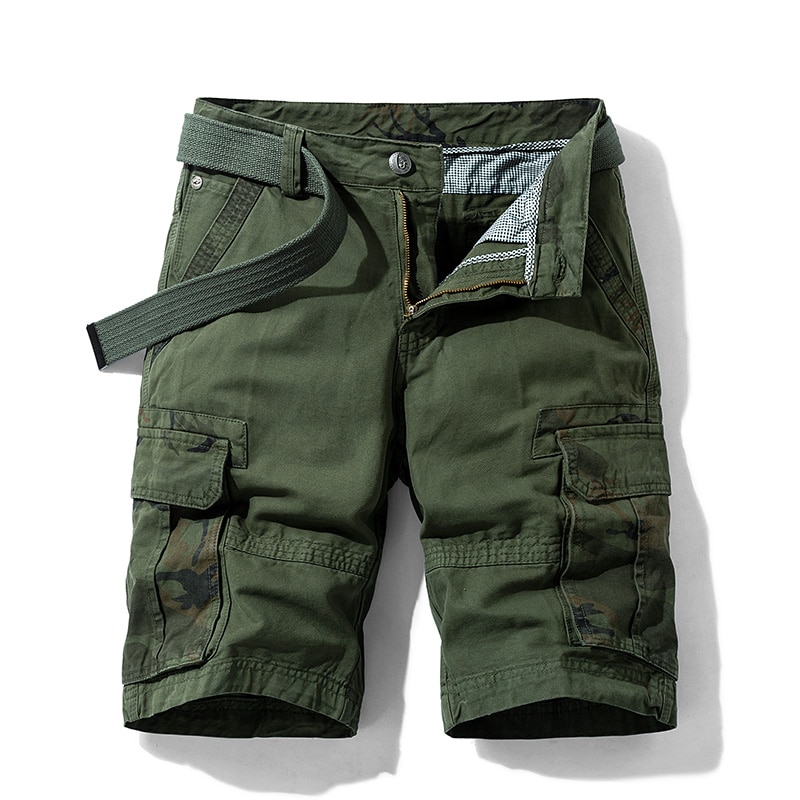 Men's Camouflage Cotton Cargo Shorts