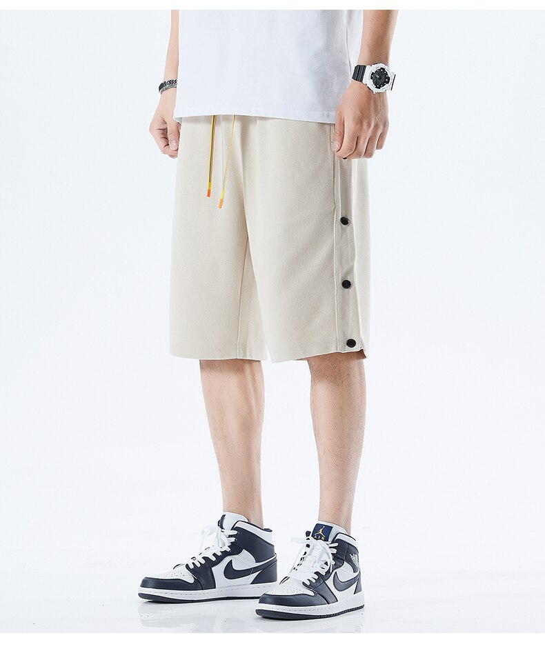 Men's Casual Cotton Button Shorts