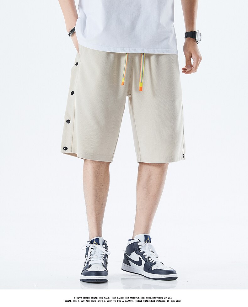 Men's Casual Cotton Button Shorts