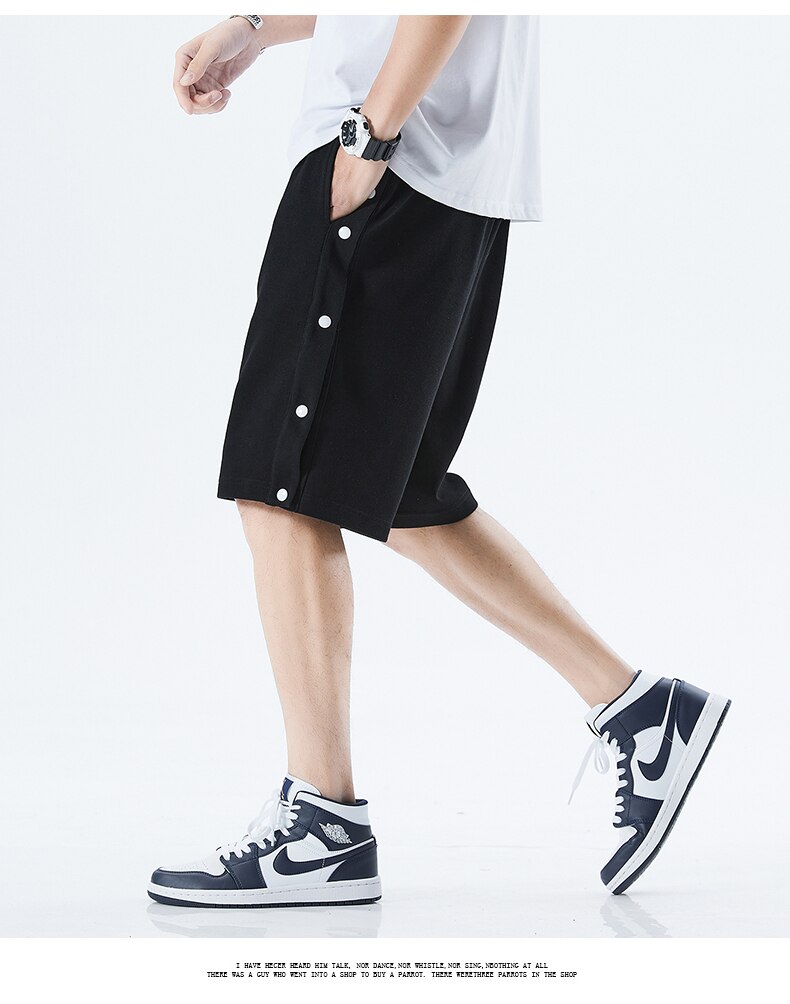 Men's Casual Cotton Button Shorts