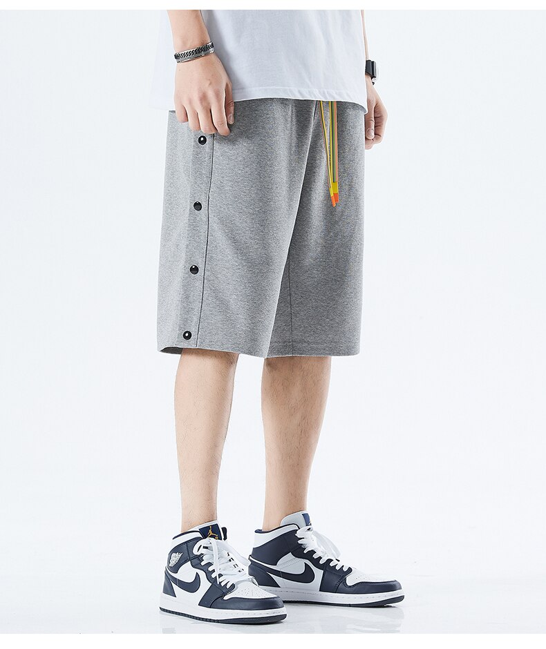 Men's Casual Cotton Button Shorts