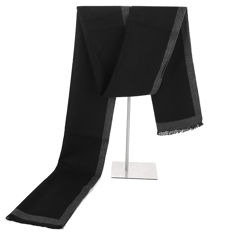 Men's Color Block Cashmere Scarf