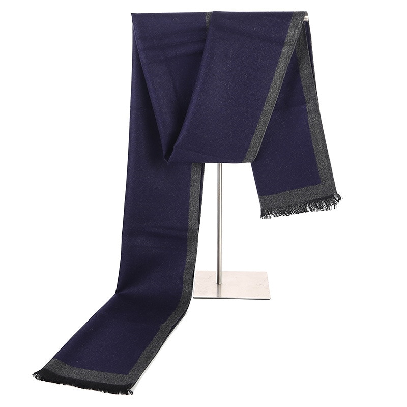 Men's Color Block Cashmere Scarf