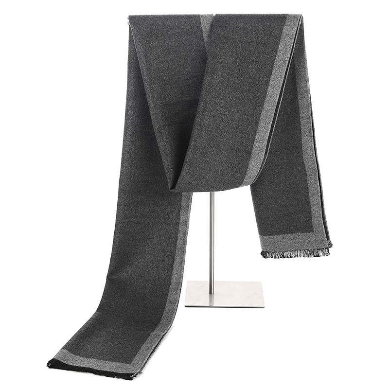 Men's Color Block Cashmere Scarf