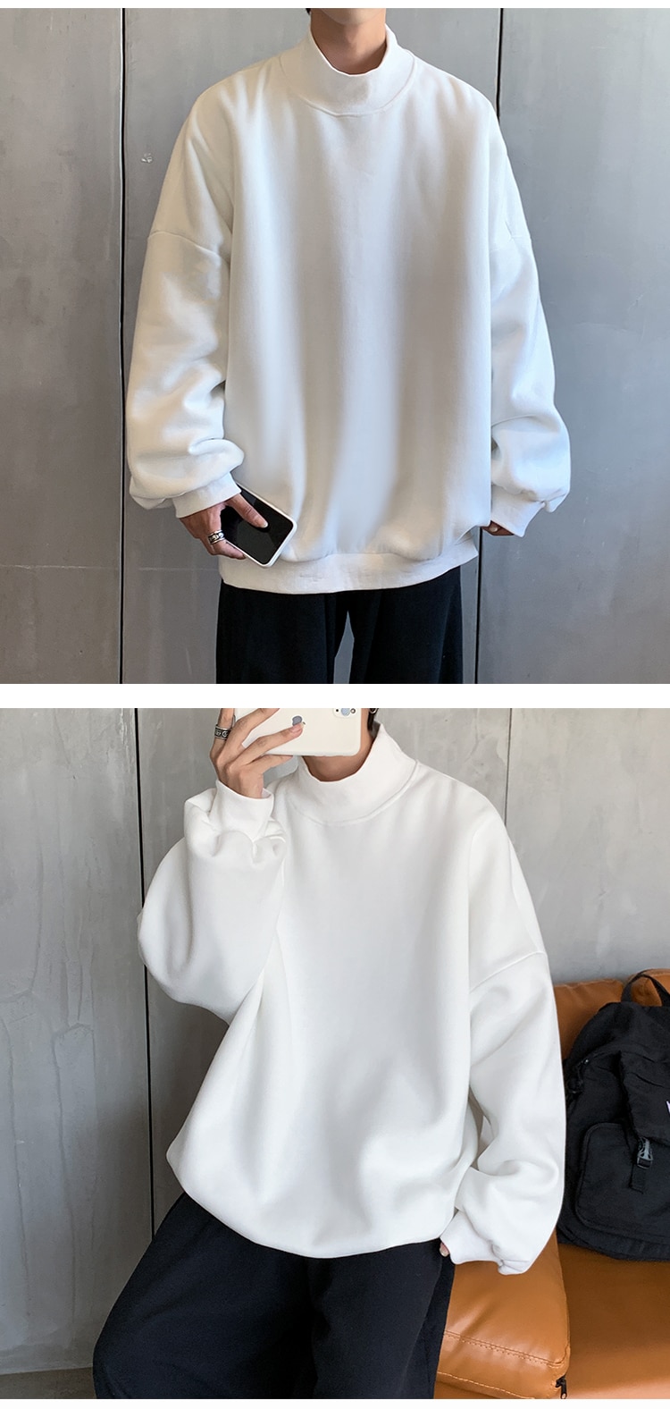 Men's Oversized Basic Sweatshirt