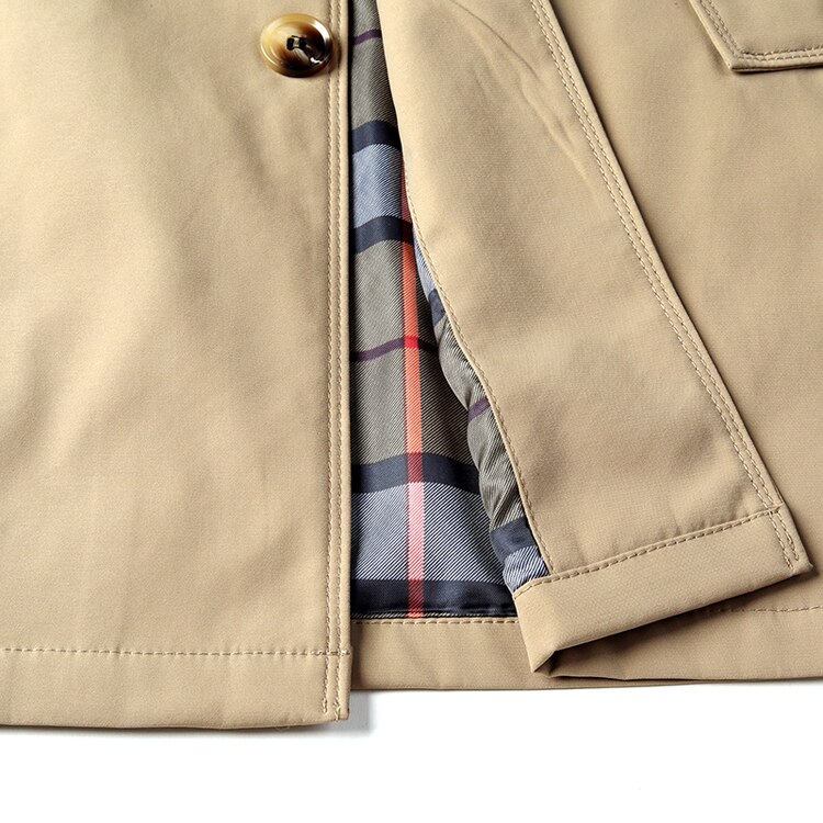 Men's Solid Color Trench Men's Solid Color Trench