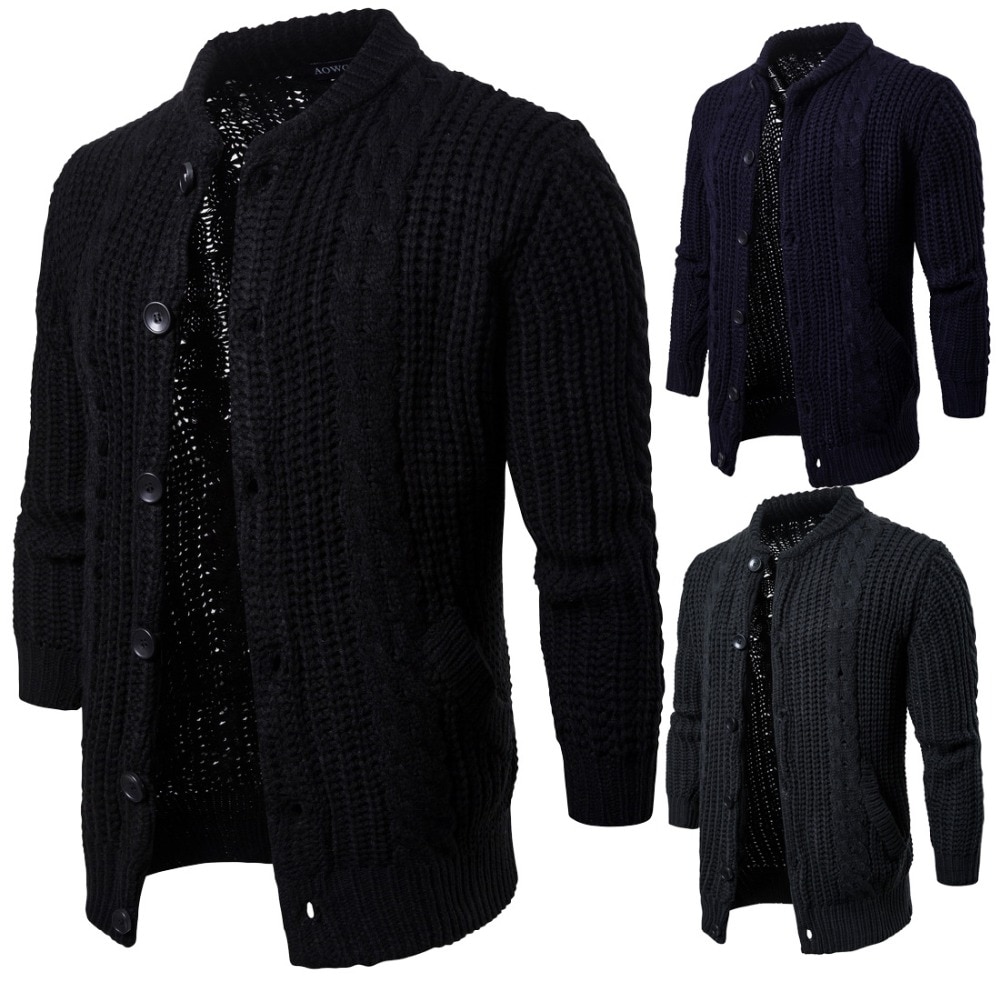 Men's Cotton Knitted Cardigan