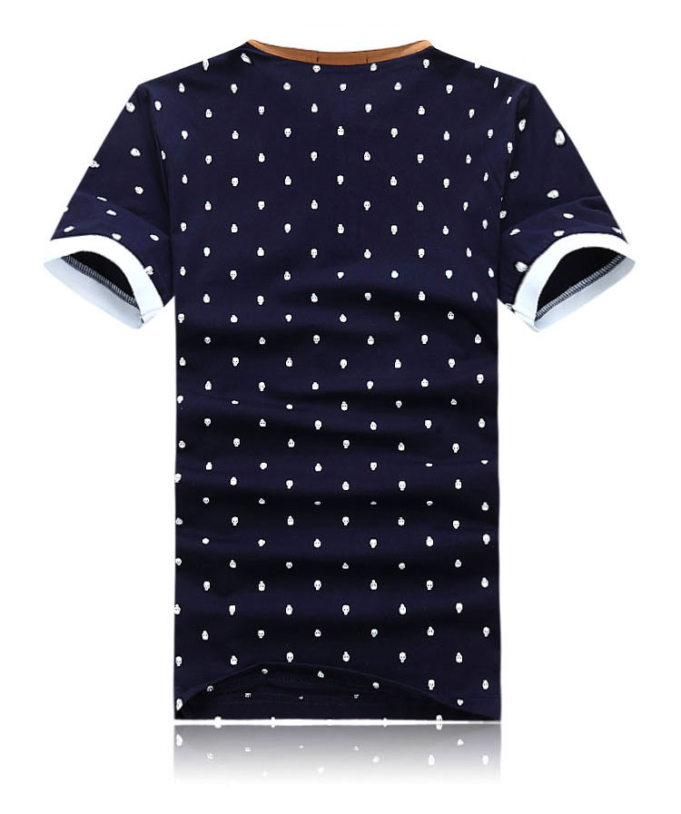 Men's Skull Print Polo