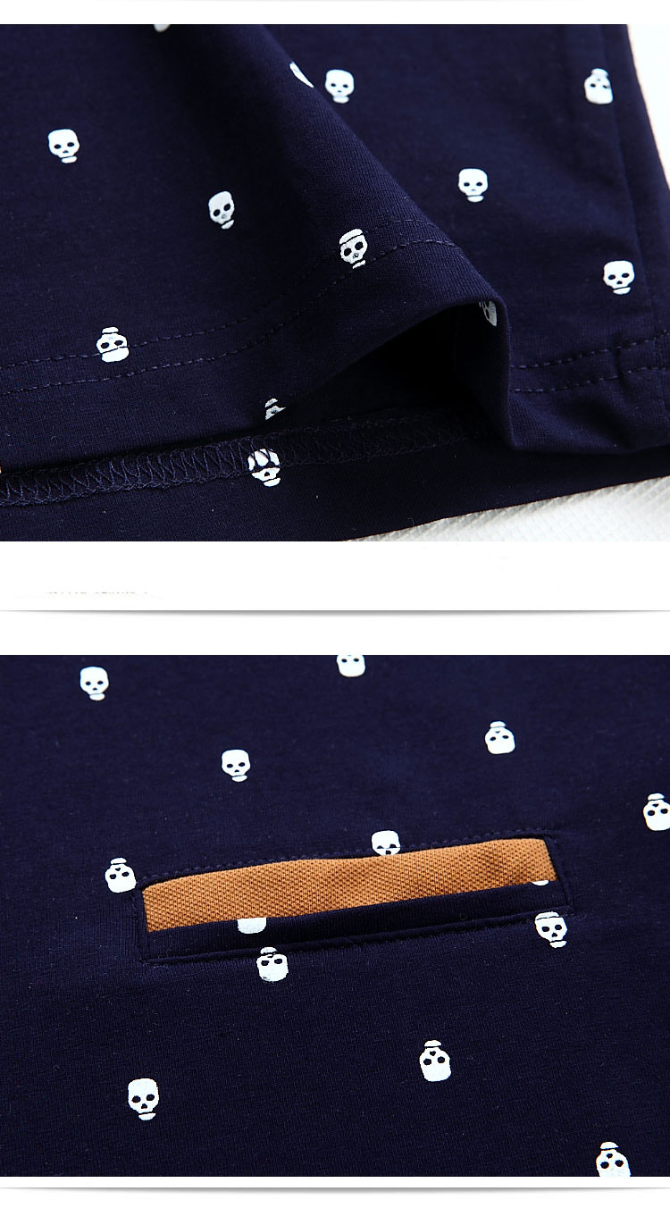 Men's Skull Print Polo