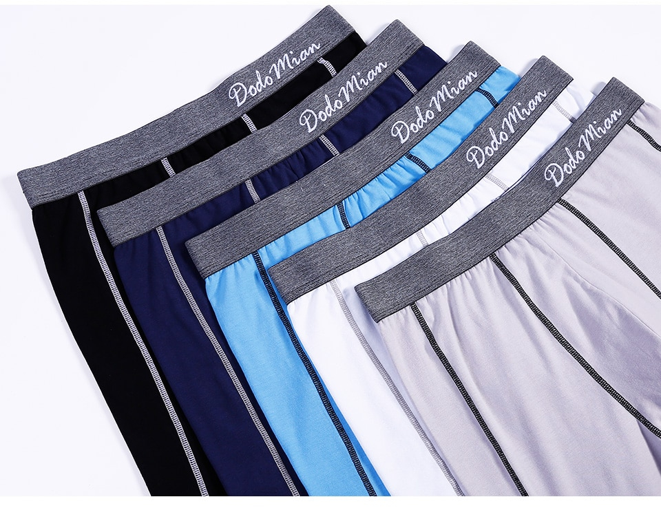 Men's Long Boxers Set 5 pcs