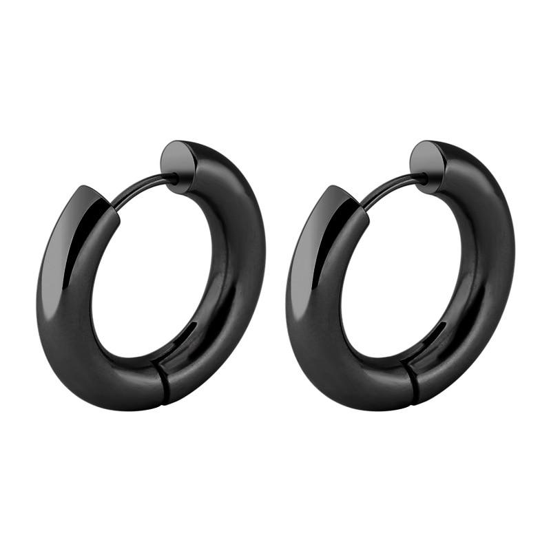 Stainless Steel Hoop Earring for Men