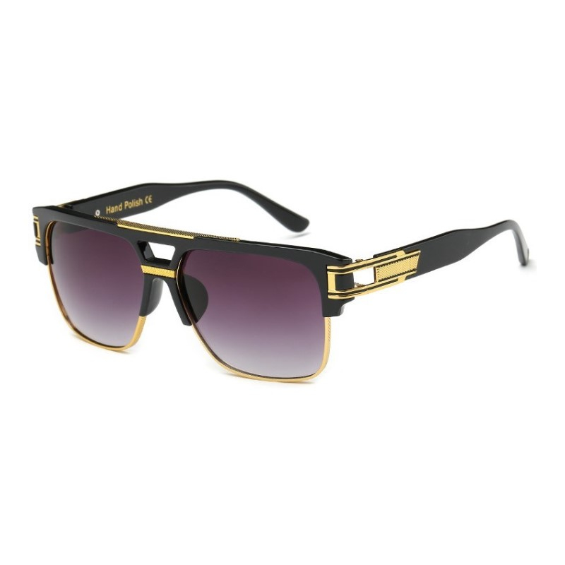 Men's Luxury Gradient Square Sunglasses