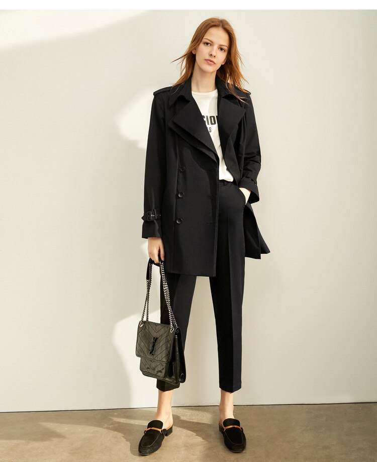 Women's Solid High Waist Trousers Women's Solid High Waist Trousers