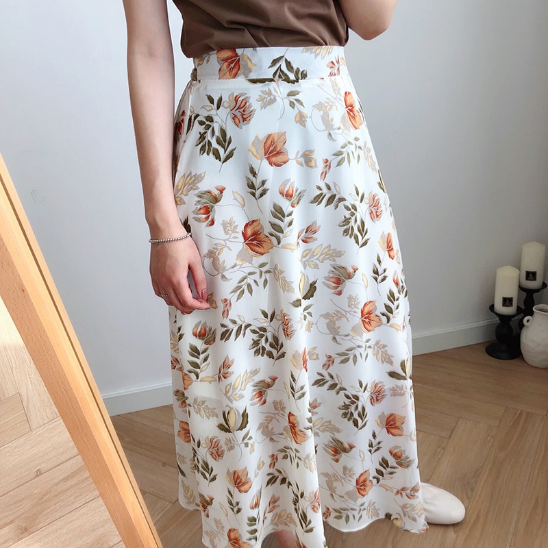 Floral Print Maxi Skirt