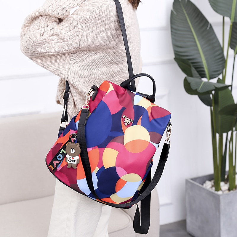 Women's Colorful Anti-Theft Backpack