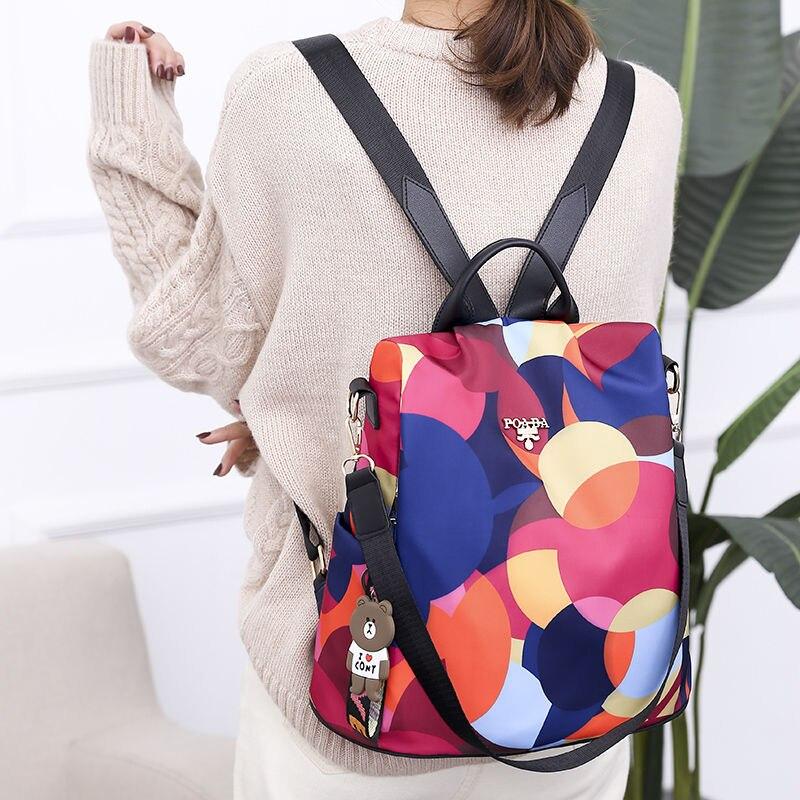 Women's Colorful Anti-Theft Backpack