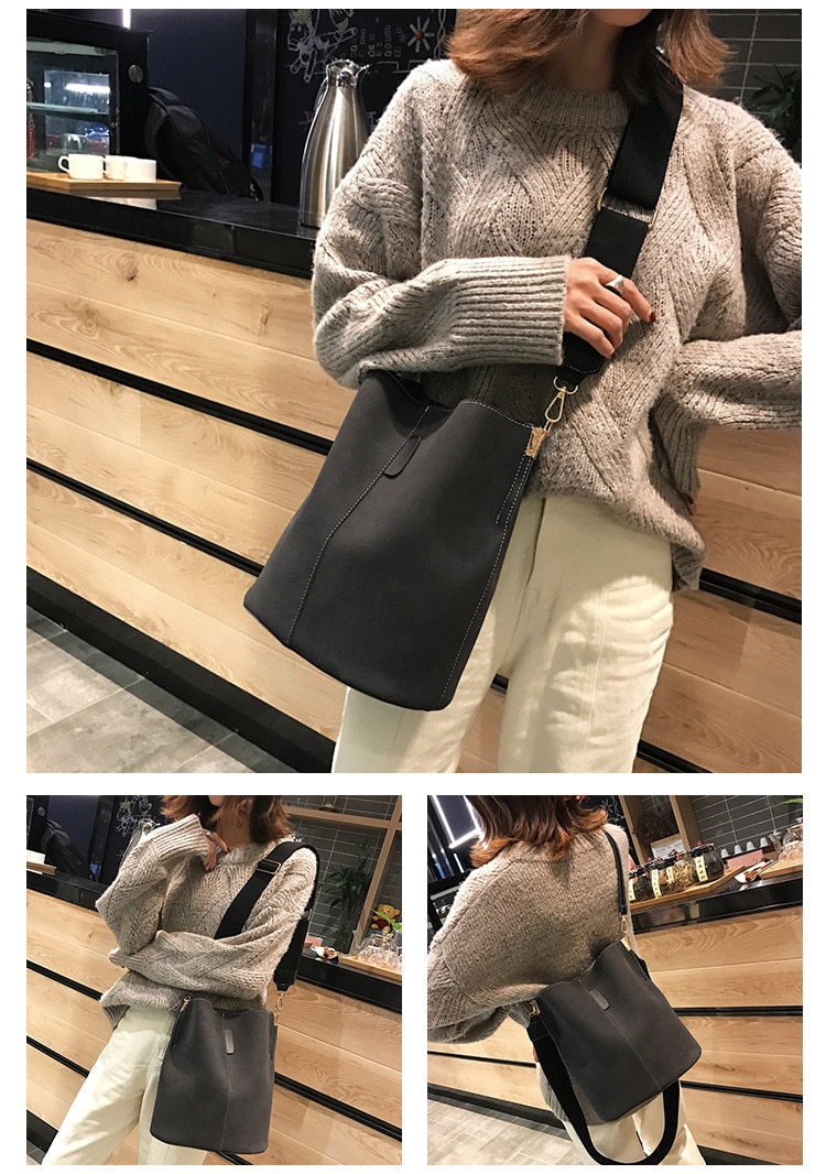 Women's Bucket Shoulder Bag