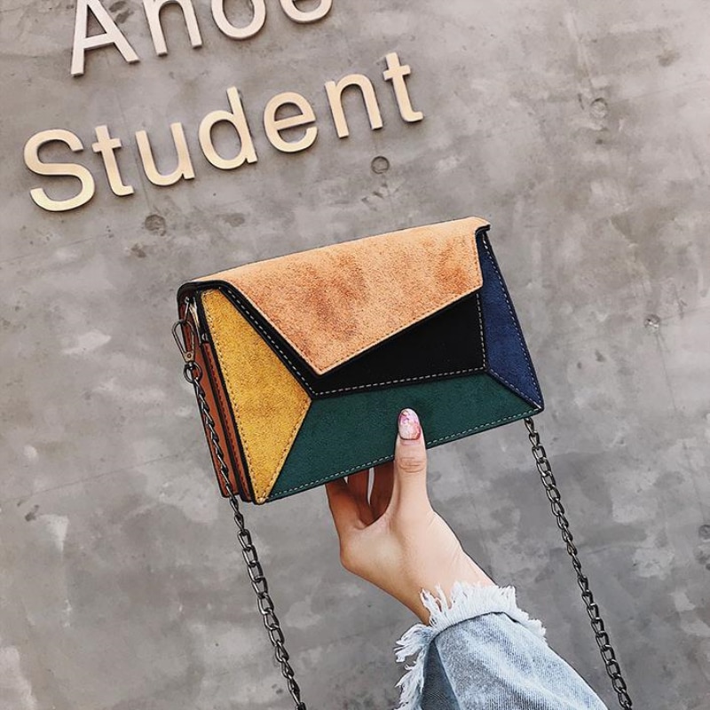 Women's Retro Patchwork Crossbody Bag