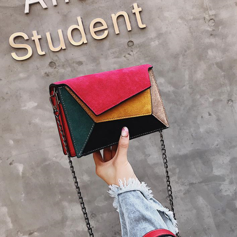 Women's Retro Patchwork Crossbody Bag