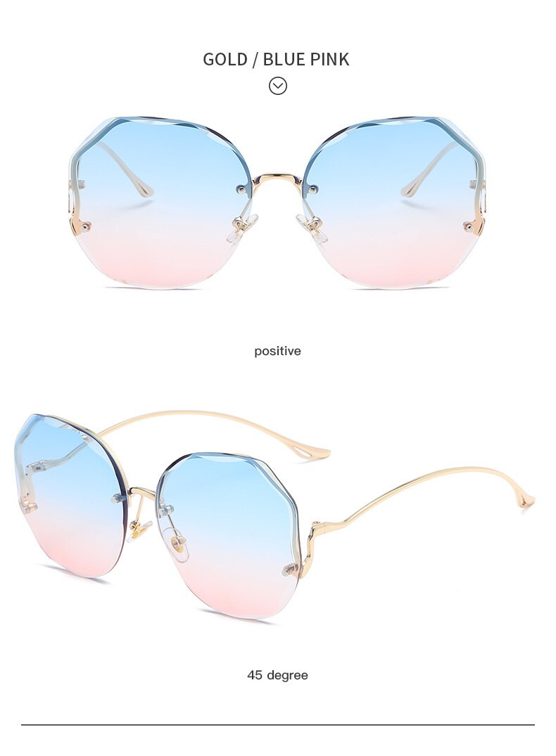 Women's Metal Gradient Sunglasses