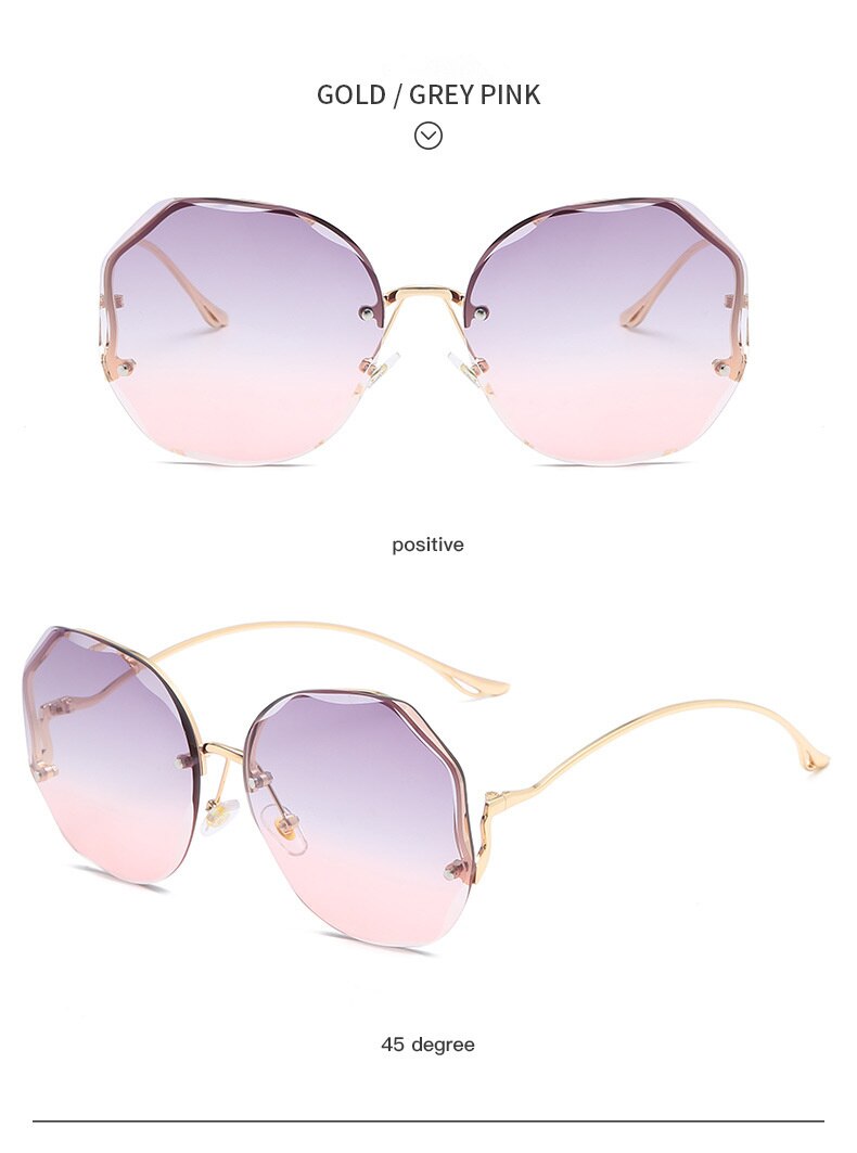 Women's Metal Gradient Sunglasses
