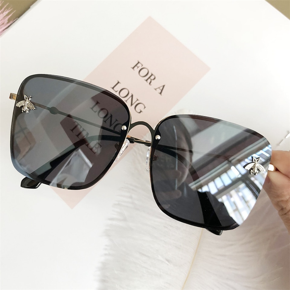 Women's Gradient Color Square Sunglasses