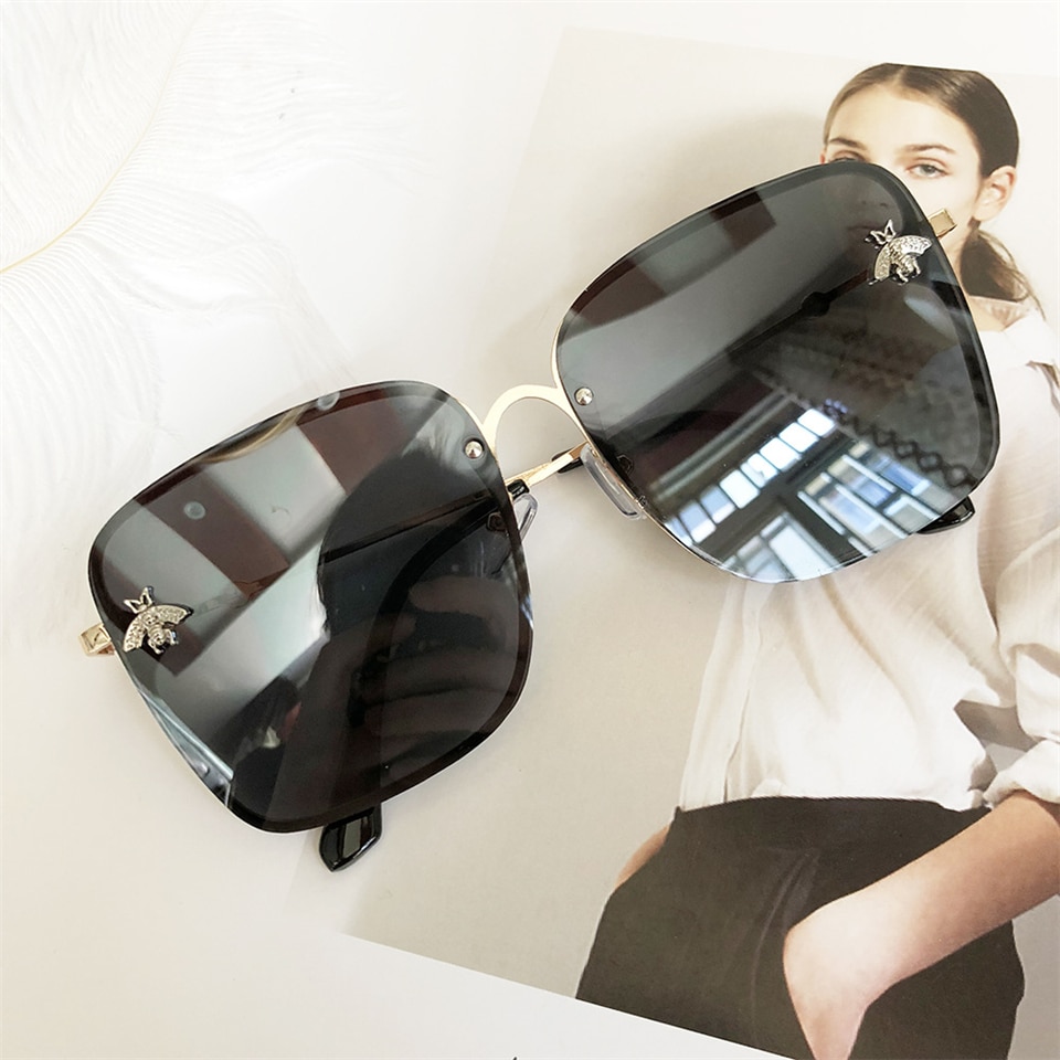 Women's Gradient Color Square Sunglasses
