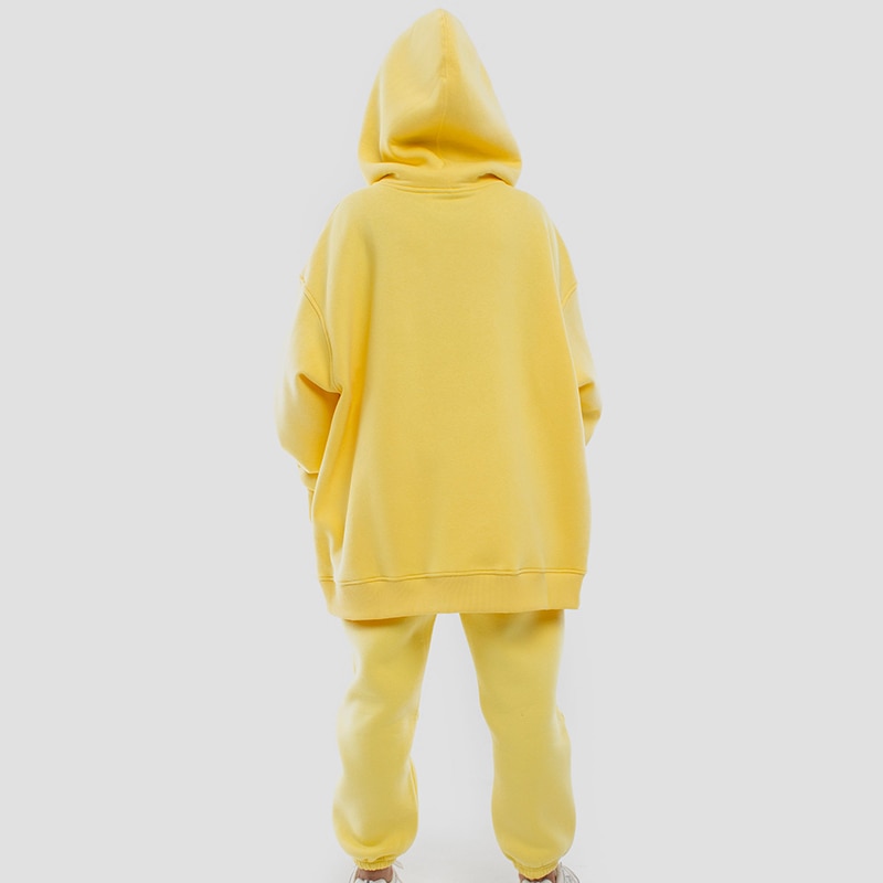 Cotton Fleece Oversized Hoodie and Pants
