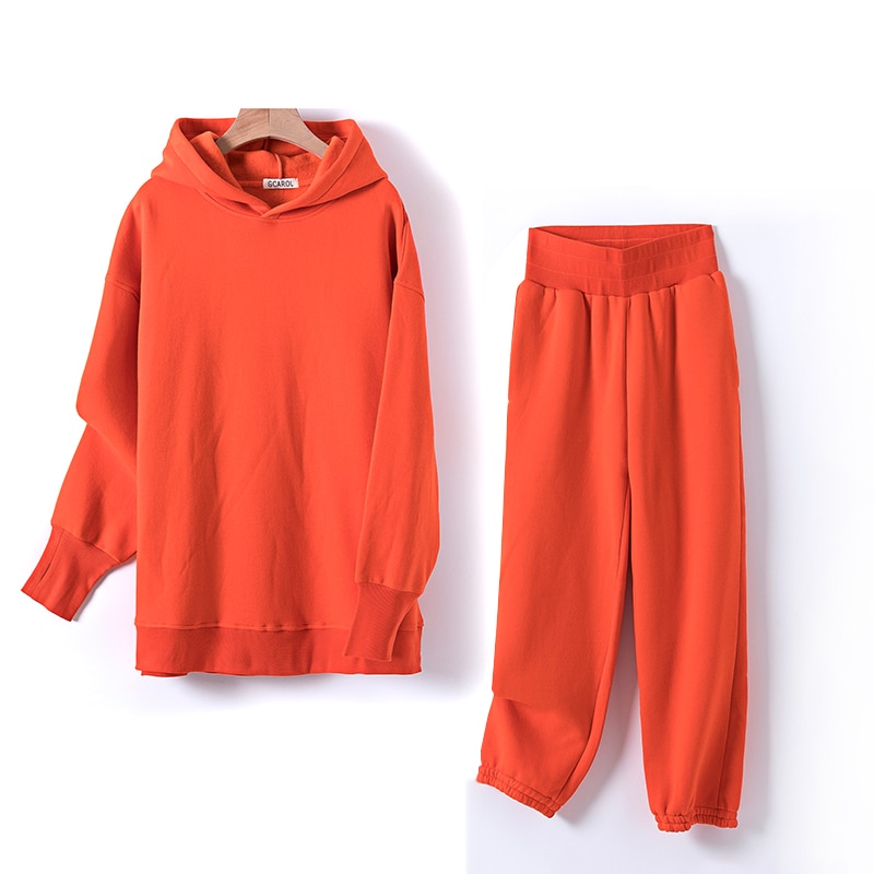 Cotton Fleece Oversized Hoodie and Pants