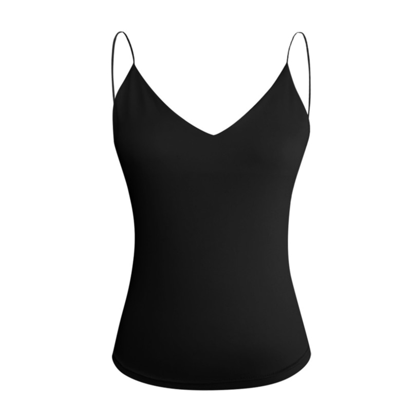 Satin Thing Spaghetti Strap Tank Top for Women