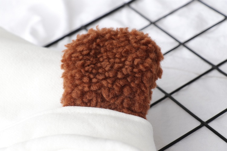 Women’s Cartoon Embroidered Bear Hoodie