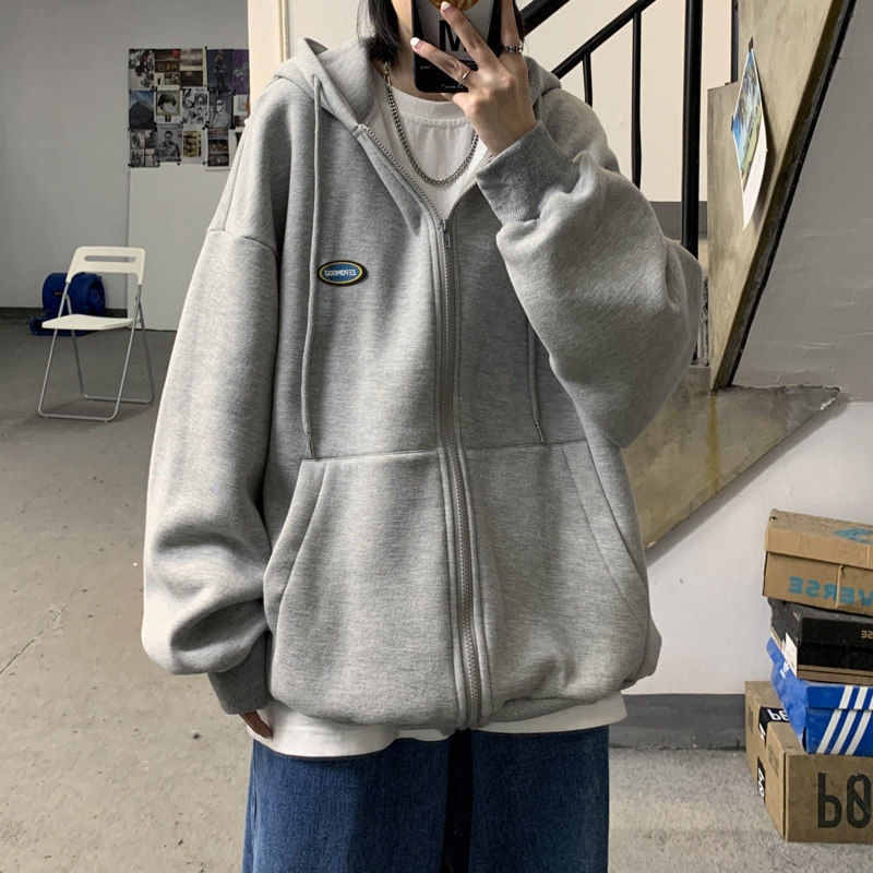 Korean Style Oversized Zipper Hoodie