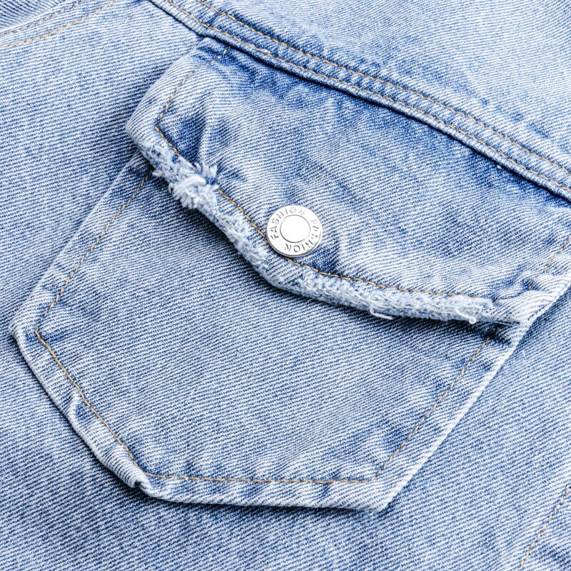 Women's Ripped Loose Denim Jacket